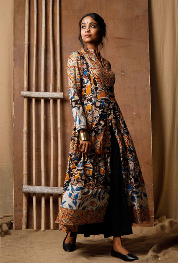 Traditional Kalamkari block print kurta